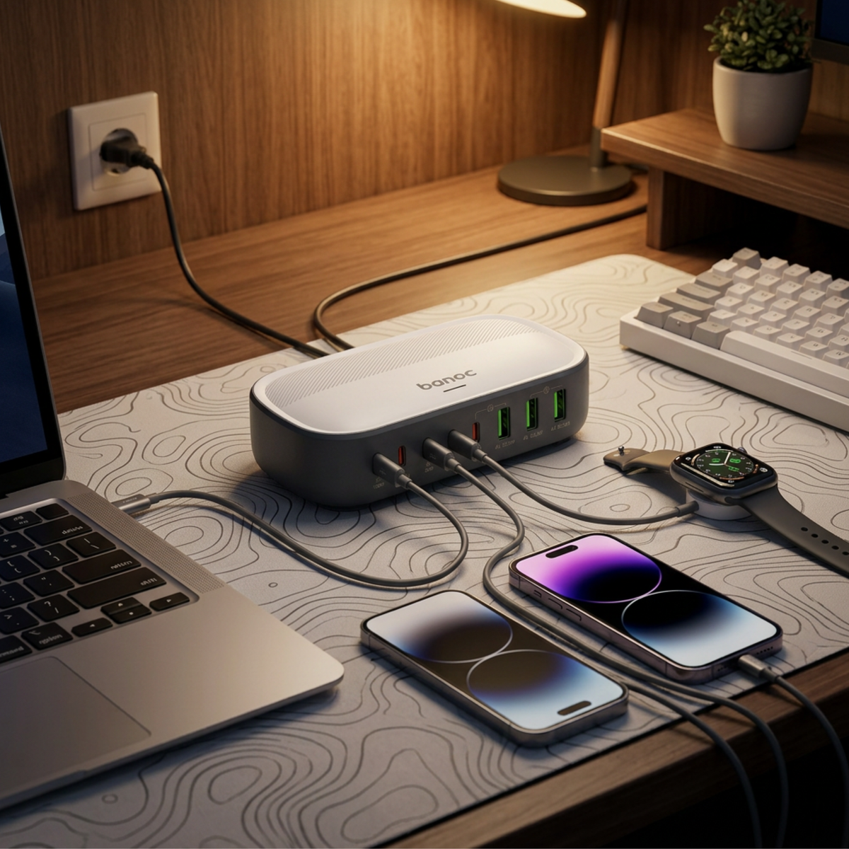 200W  8 Port PD Universal Charging Adapter
