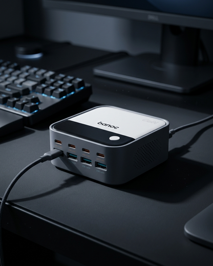 Banoc 120W  8-Port GaN Digital Charging Station