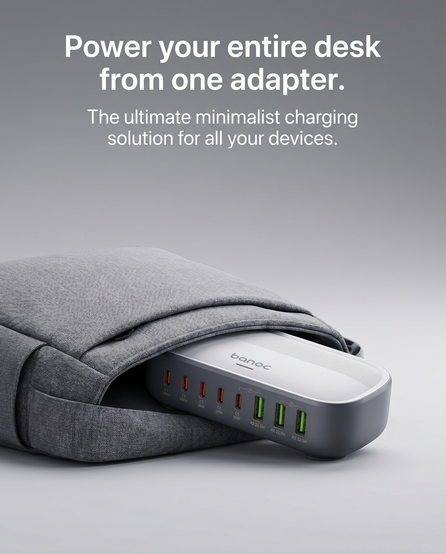 200W  8 Port PD Universal Charging Adapter