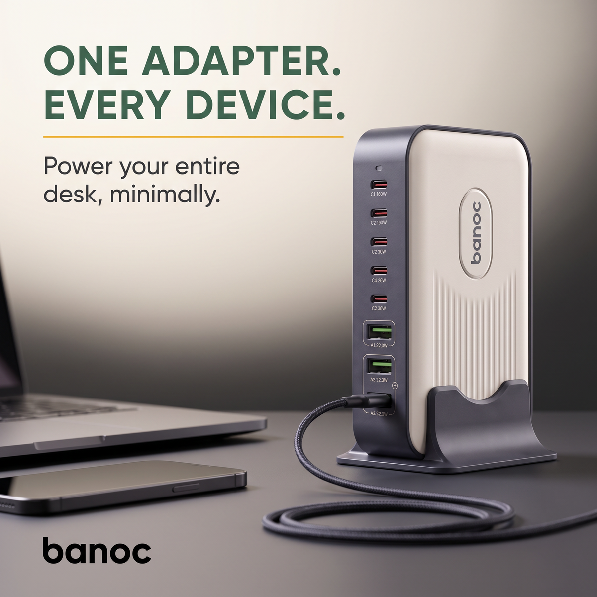 Banoc 200W 8-Port Universal Charging Station