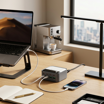 Banoc 120W  8-Port GaN Digital Charging Station
