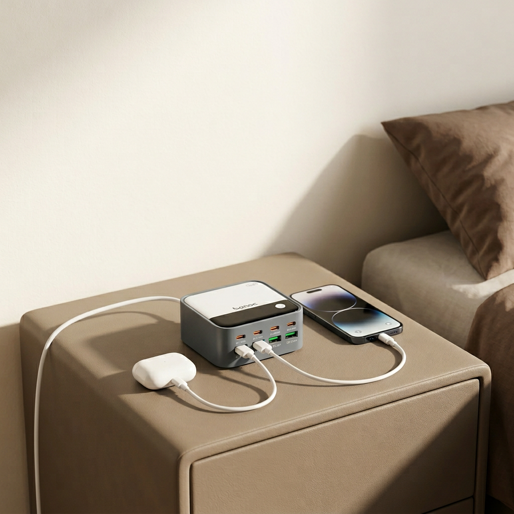 Banoc 120W  8-Port GaN Digital Charging Station