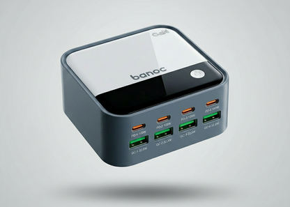 Banoc 120W  8-Port GaN Digital Charging Station