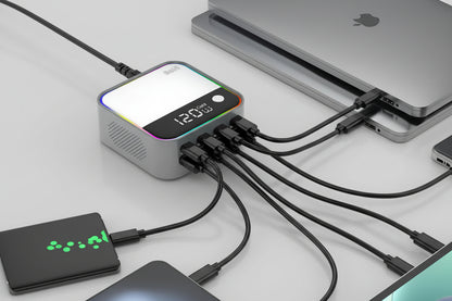 Banoc 120W  8-Port GaN Digital Charging Station